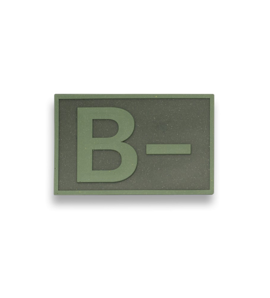 Parche goma ( B - ) Verde. (5.4 x 3.4cm)