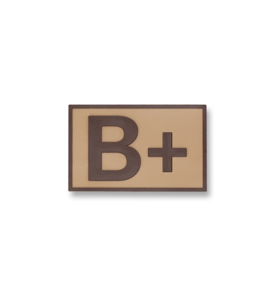 Parche Táctico goma ( B+ ) TAN.