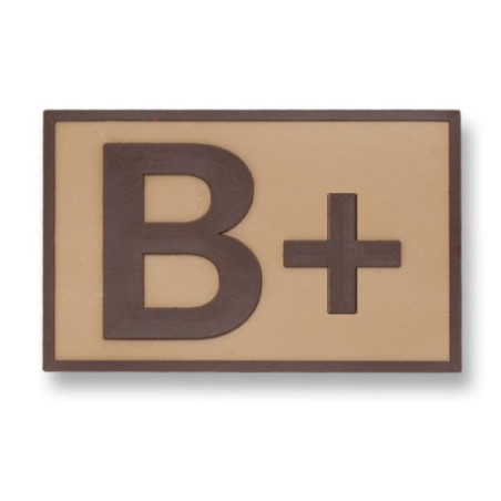 Parche Táctico goma ( B+ ) TAN.