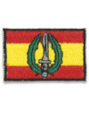 Bandera España bordada con logo MOE