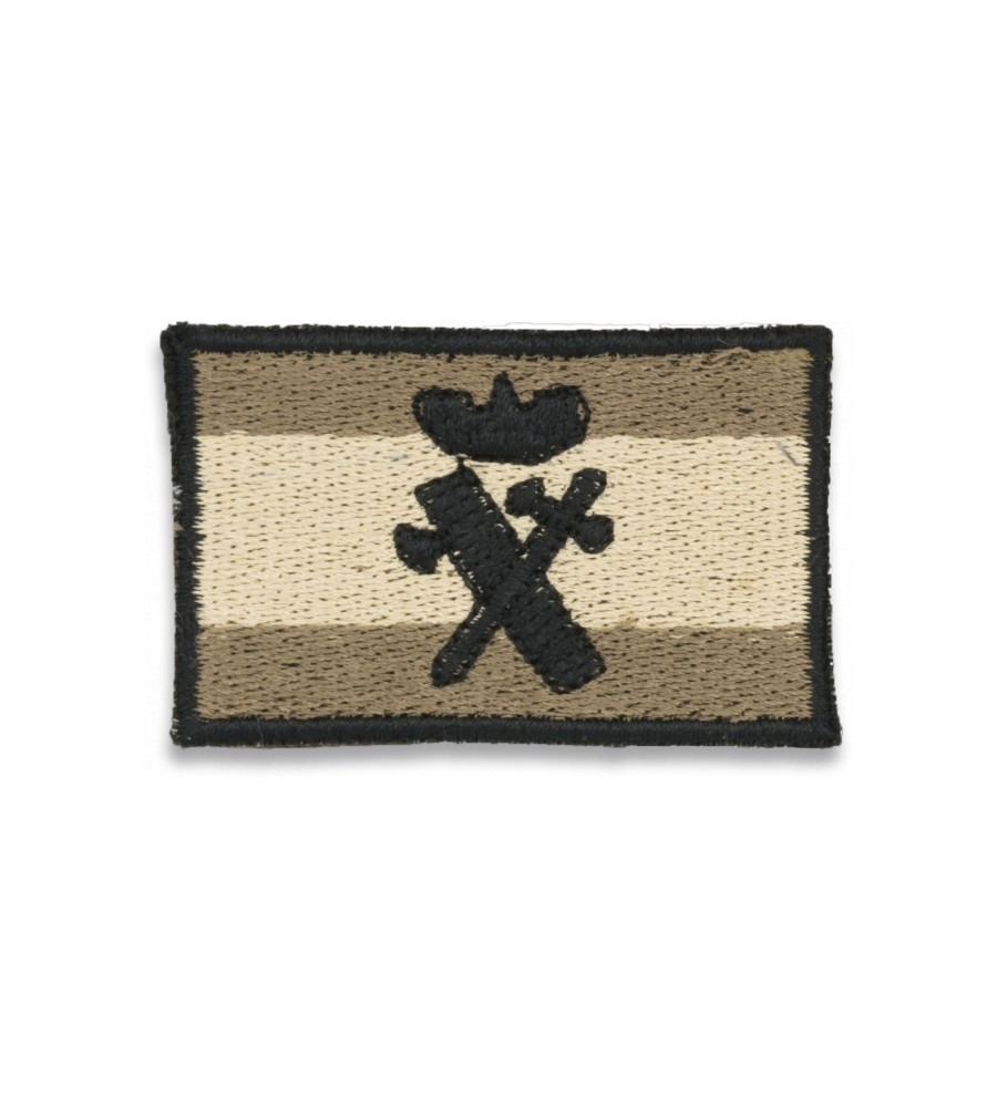 Bandera España gris con logo G. CIVIL