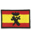 Bandera Bordada España con Logo G. CIVIL