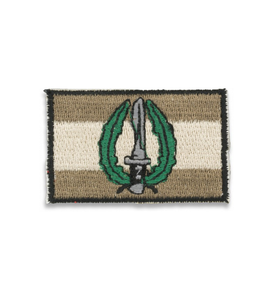 Bandera España gris con logo MOE