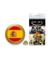 Pin Barbaric oro. borde biselado. D:20mm