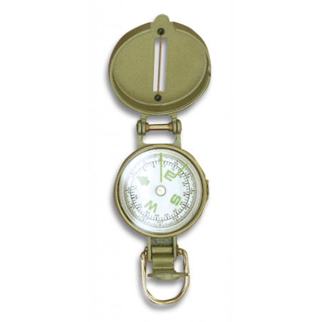 Brujula metal aceite "DINGO". Dorada