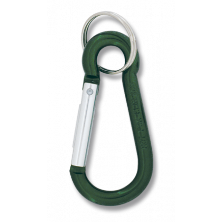 Mosqueton 8 cm. VERDE. Blister: 12 u.