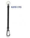 llavero mosqueton extensible Blister 12