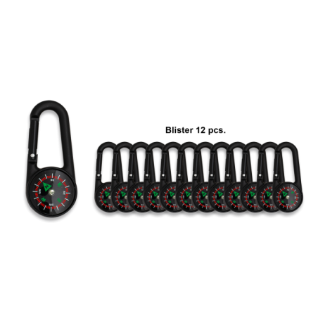 Mosquetón con Brújula