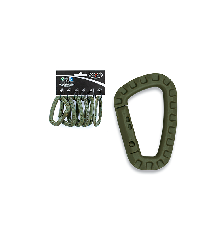 Mosquetón fibra Verde