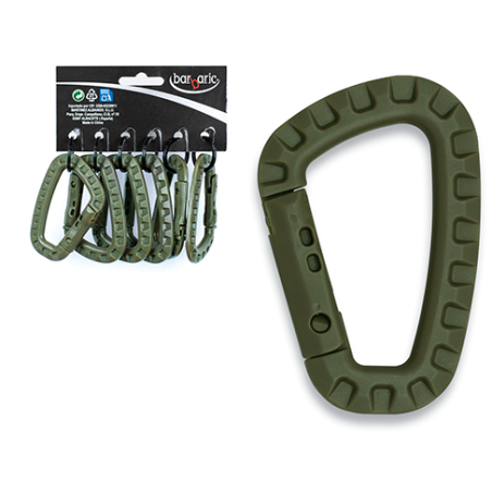 Mosquetón fibra Verde