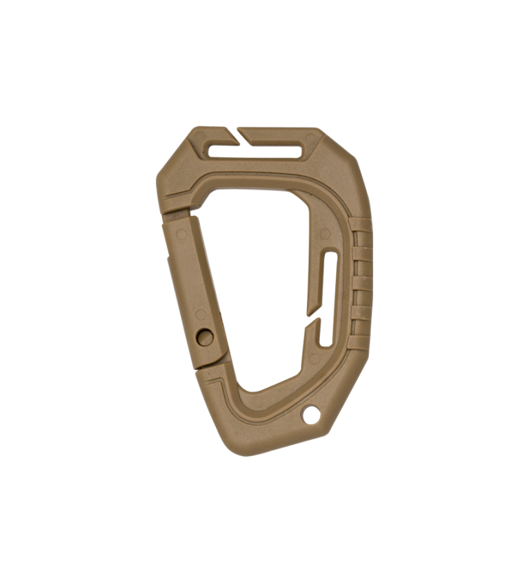 Mosquetón Fibra coyote