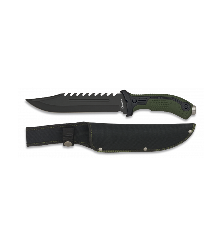 cuchillo albainox verde. Hoja: 19.5