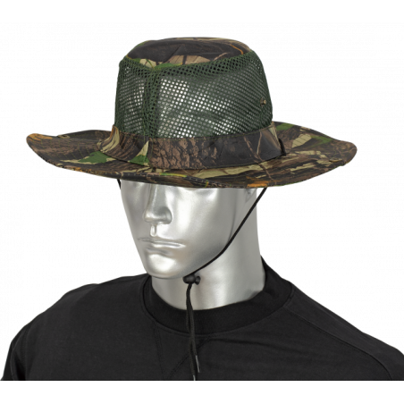 sombrero con rejilla camo arbol verde