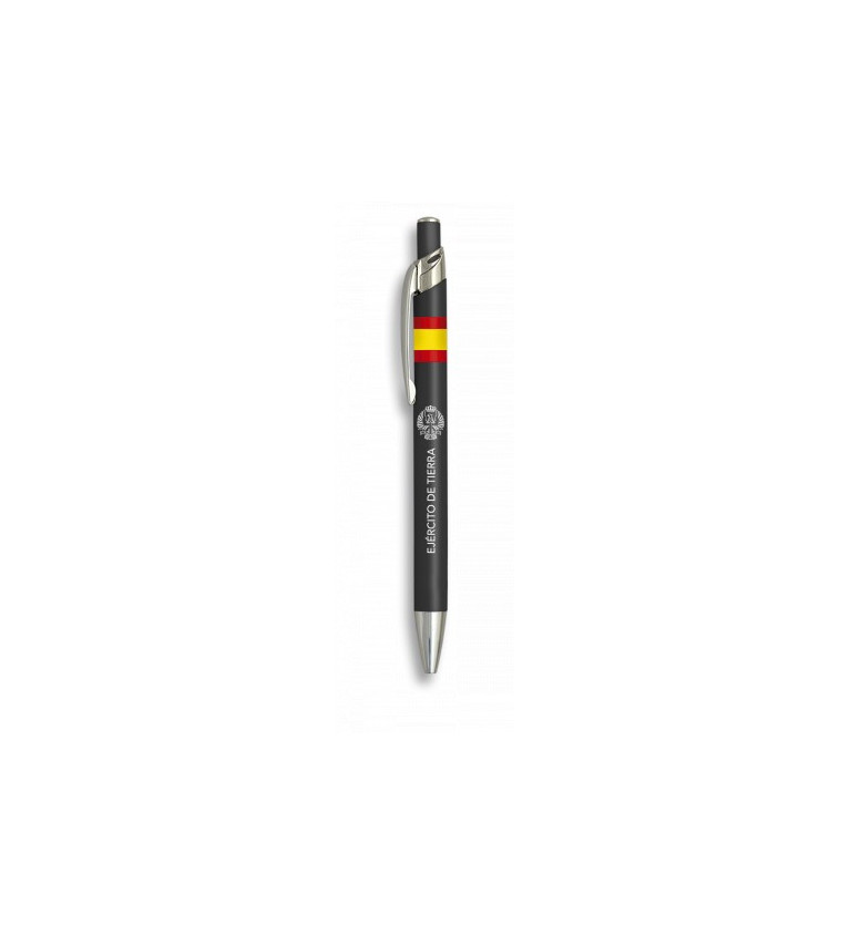 Boligrafo aluminio color negro. E.Tierra