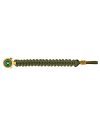 pulsera paracord Barbaric oro / verde. p