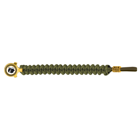 pulsera paracord Barbaric oro / verde. p