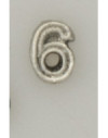 Numeral pasador diario " 6 PLATA "
