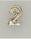 Numeral pasador diario " 2 PLATA "