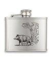 Petaca inoxidable brillo. Capacidad: 4 OZ