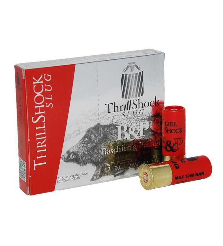 Cartucho de bala B&P Thrill Shock calibre 12 