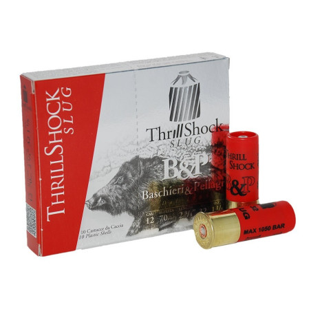 Cartucho de bala B&P Thrill Shock calibre 12 