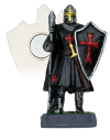 Imán Resina Caballero Templario negro