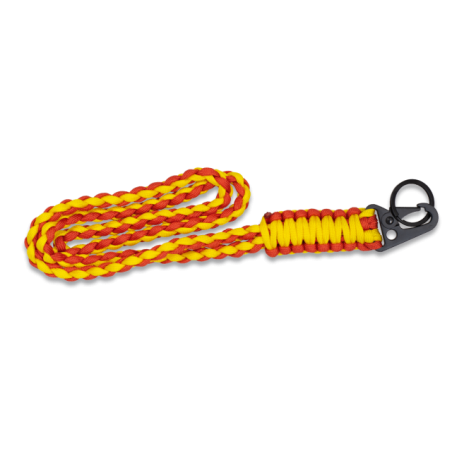 llavero paracord con mosqueton metalico