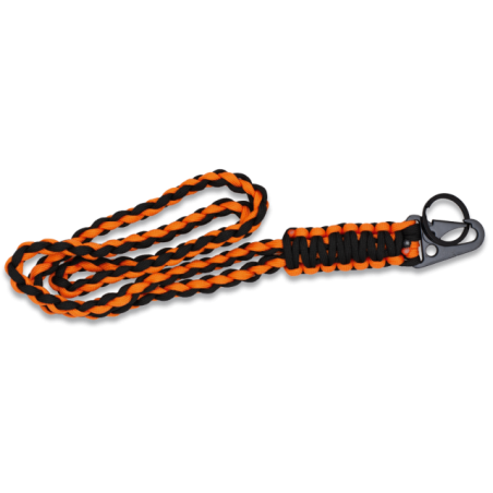 llavero paracord con mosqueton metalico