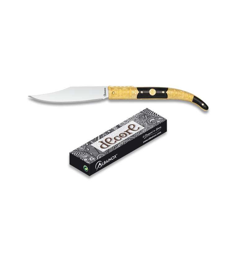 Navaja albainox dorada. hoja: 8.5 cm