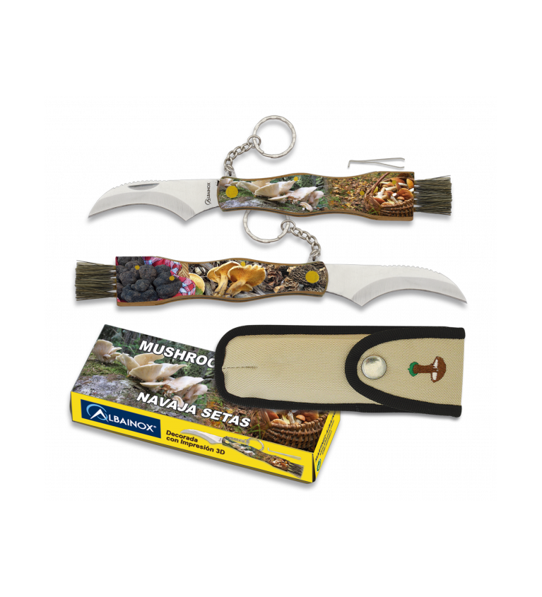 navaja de setas impresa 2 caras. h: 7.2