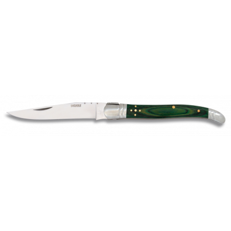 Navaja LAGUIOLE.Mikarta Verde.Hoja: 9 cm