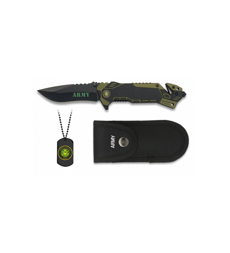 Navaja Albainox ARMY.  Hoja: 8.1