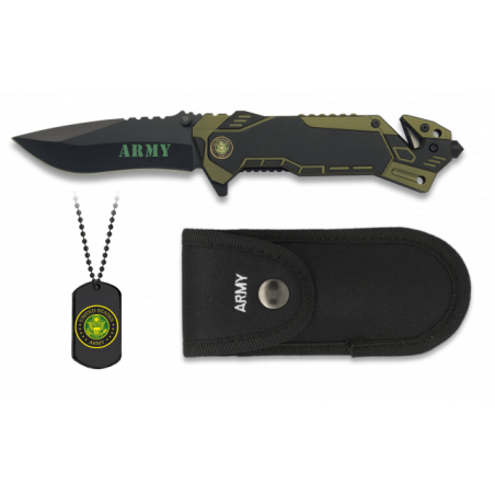 Navaja Albainox ARMY.  Hoja: 8.1