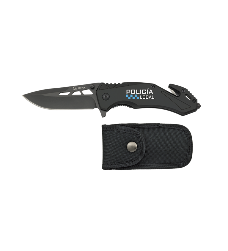 navaja albainox seguridad negra. h: 8.5