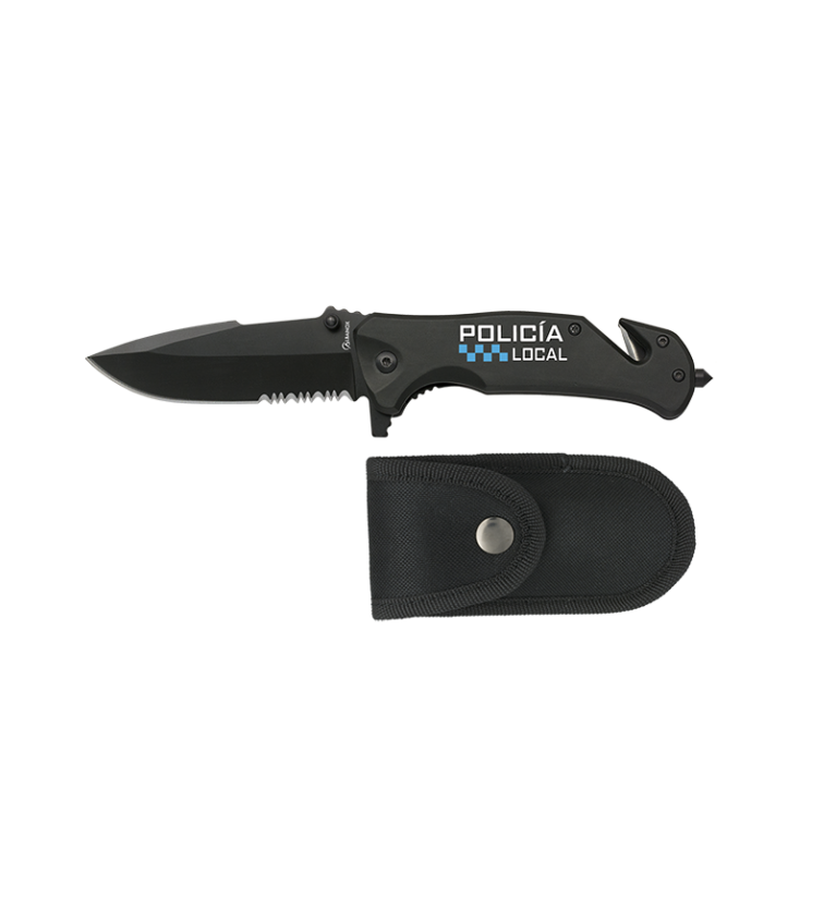 navaja albainox negra seguridad.sierra.