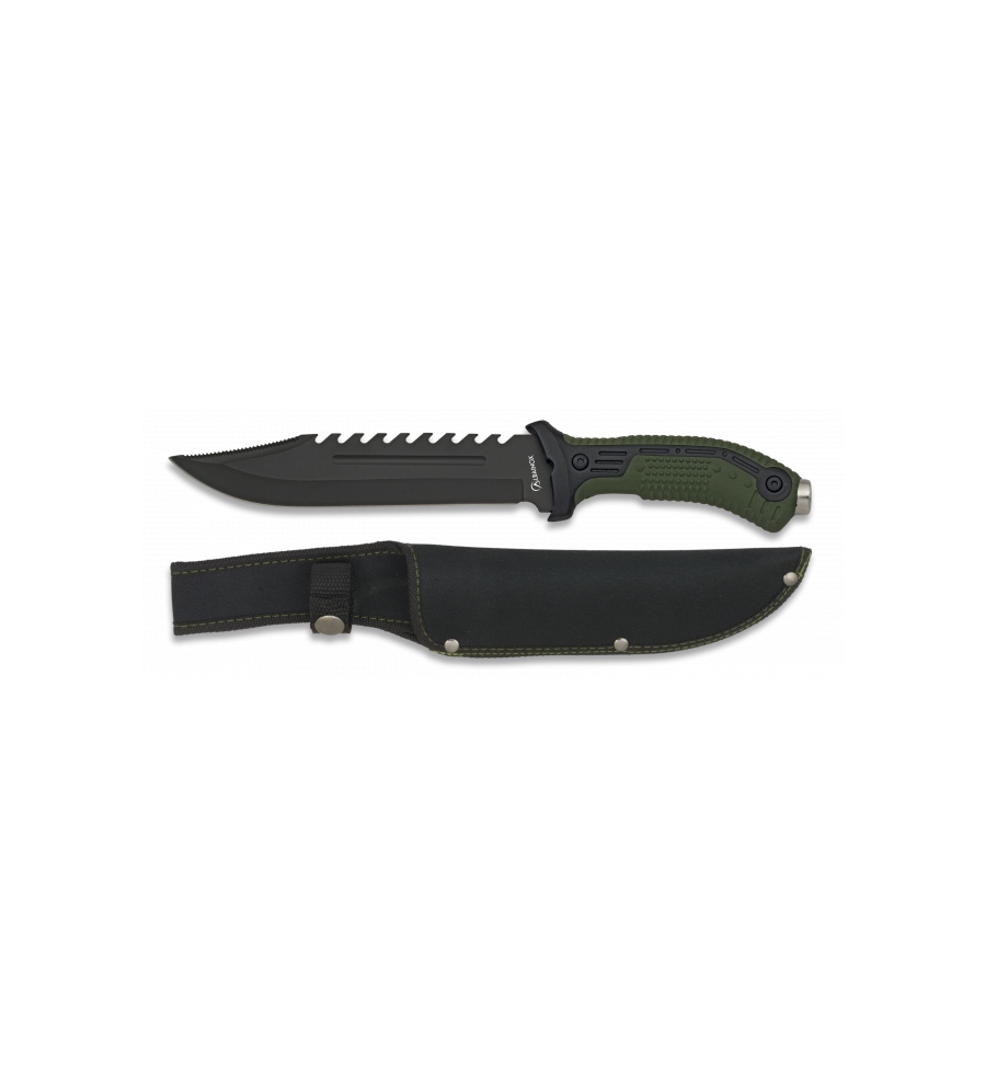 cuchillo albainox verde. Hoja: 19.5
