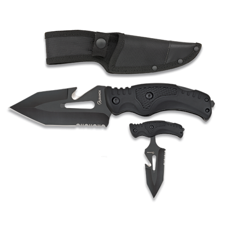 Cuchillo Tactico Skinner Albainox. Negro
