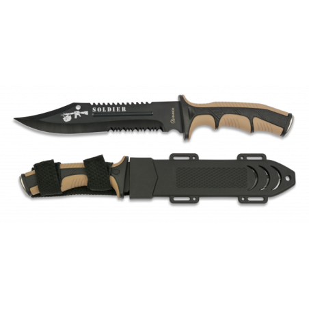 Cuchillo Albainox Soldier coyote. H: 19