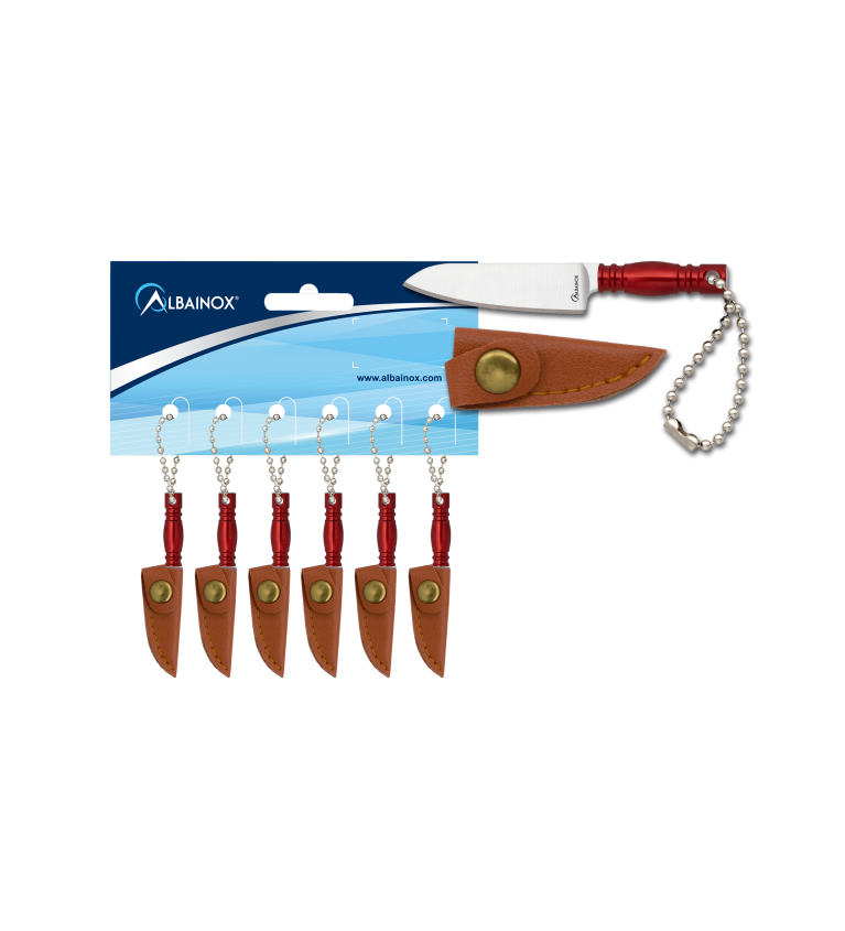 cuchillo Albainox aluminio colores. H. 4