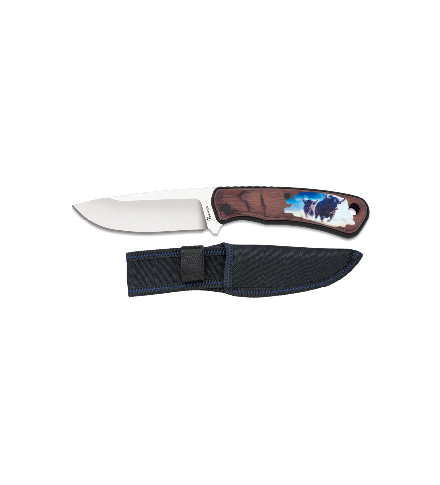 Cuchillo caza Albainox 3D. Toro. hoja: 1