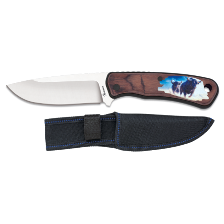 Cuchillo caza Albainox 3D. Toro. hoja: 1
