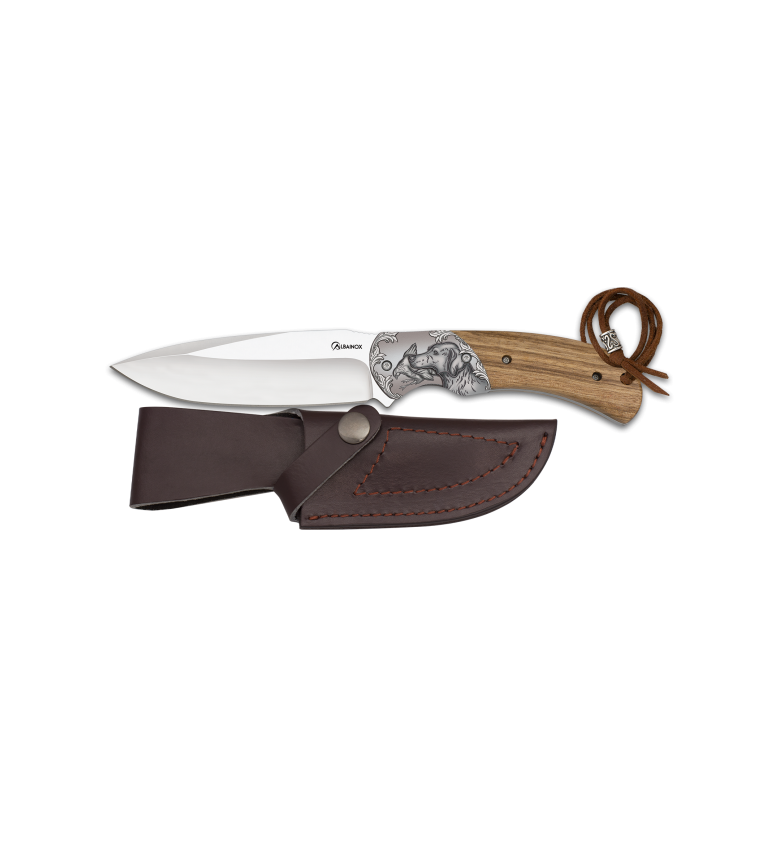 Cuchillo caza Albainox madera virola caz