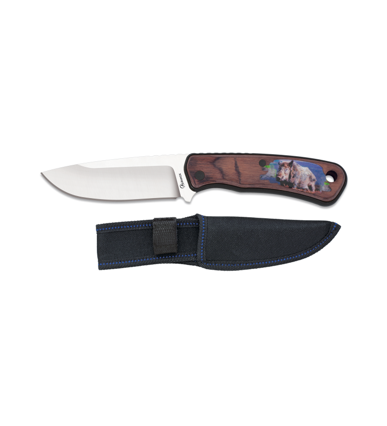 Cuchillo caza Albainox 3D jabalí. hoja: