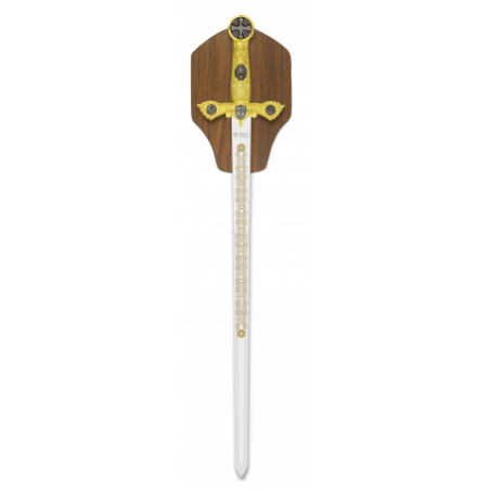 Espada Templaria Tole 10 dorada. H:56.5