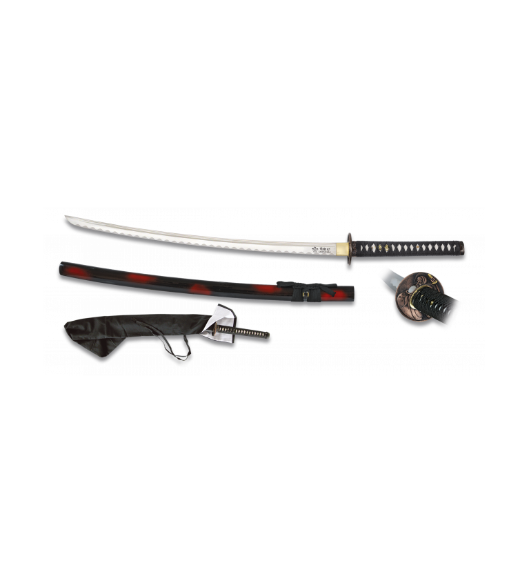 Katana TOLE10 Templada. Peana 69 cm