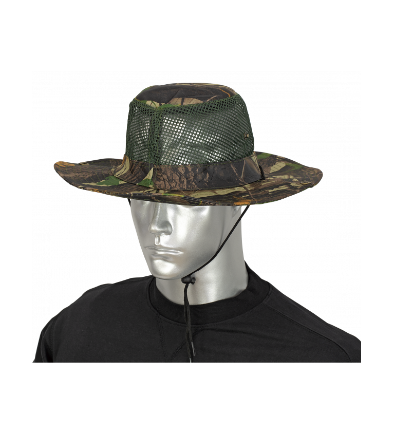 sombrero con rejilla camo arbol verde