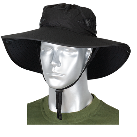 Sombrero Barbaric Negro con rejilla