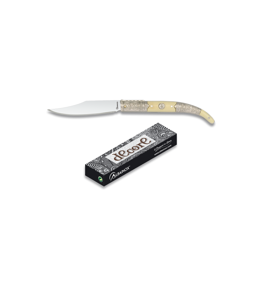 Navaja albainox cromo. hoja 8.5 cm