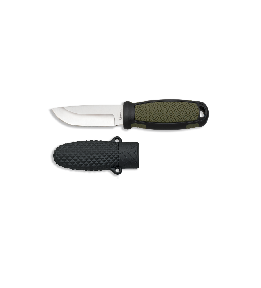 Cuchillo ALBAINOX Verde-Negro Hoja: 6.6