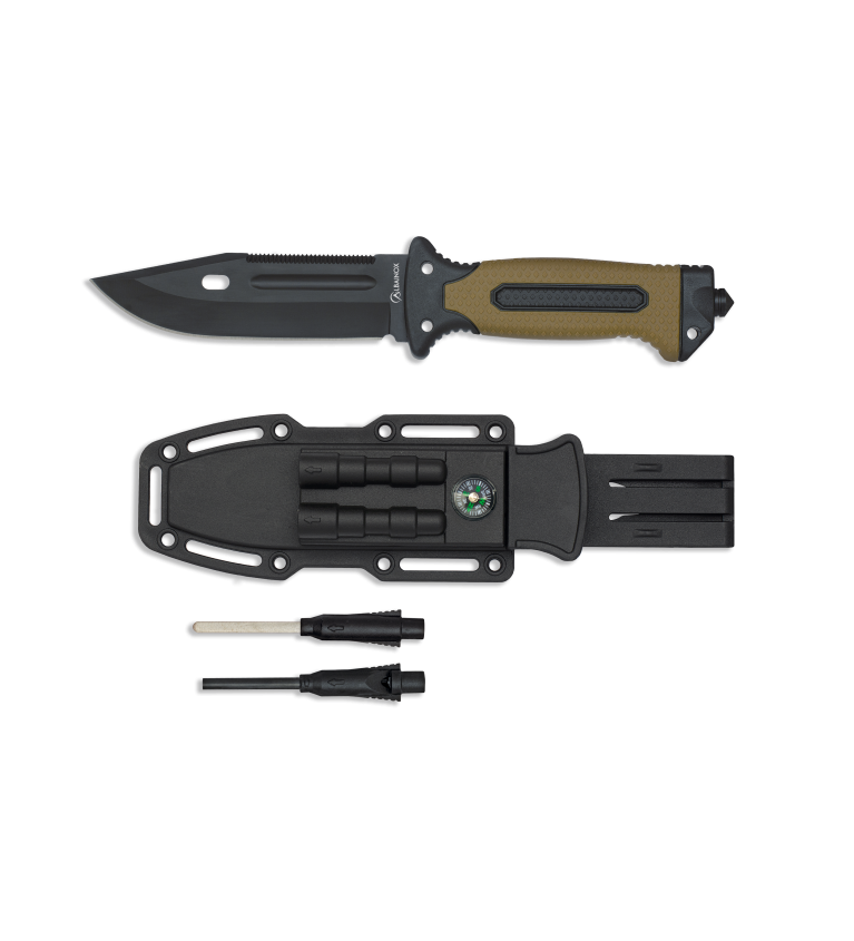 Cuchillo táctico ALBAINOX coyote-negro